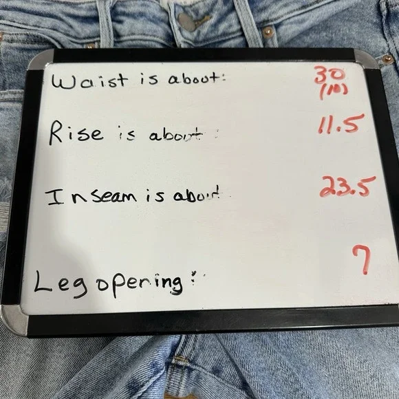 Dear John Frankie Straight Cropped Distressed Ripped High Rise Jeans Women Sz 30 - Picture 7 of 8